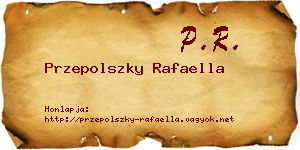 Przepolszky Rafaella névjegykártya